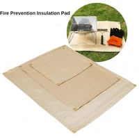 outdoor camping fireproof cloth picnic barbecue insulation pad silicone coated high temperature resistant flame retardant cloth