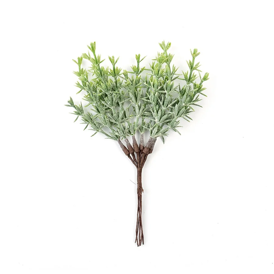 6pcs Mini Acorn Leaf Artificial Flower Plant Bouquet Wedding Home Christmas Decoration DIY Wreath Scrapbook Craft Fake Flower