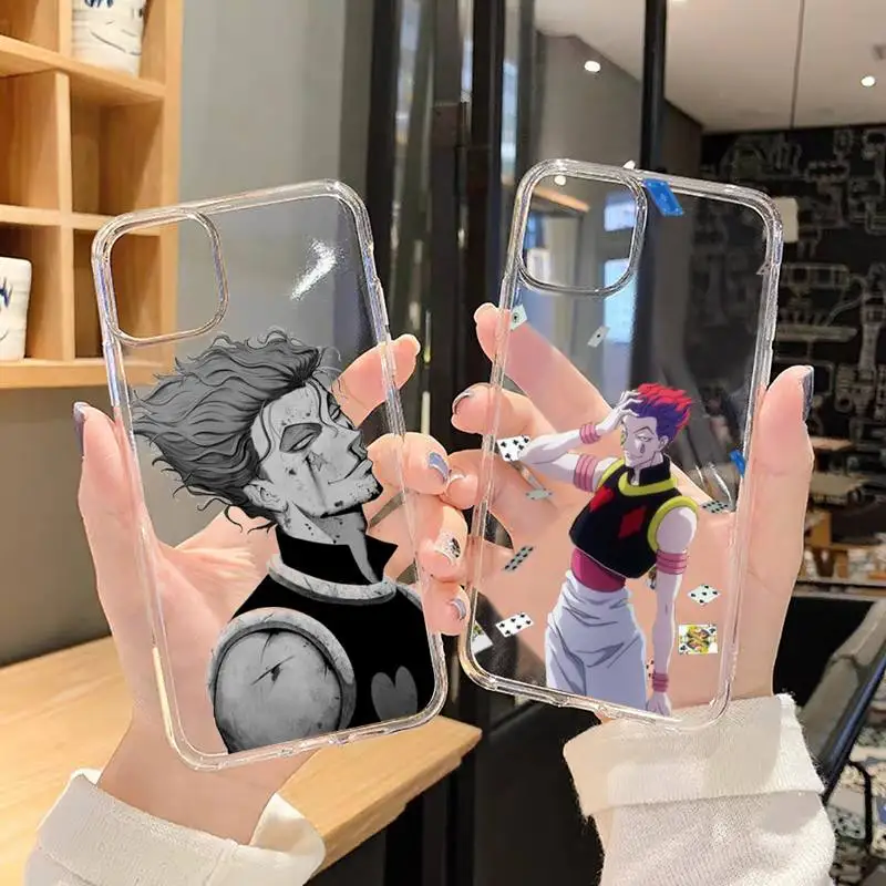 

Hisoka Anime Hunter X hunter Phone Case Transparent for iPhone 11 12 mini pro XS MAX 8 7 6 6S Plus X 5S SE XR 2020