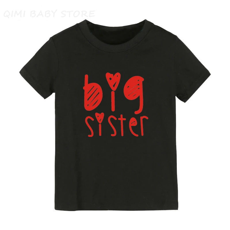 Большая сестра принт с надписью детские футболки со смешным для детей ясельного