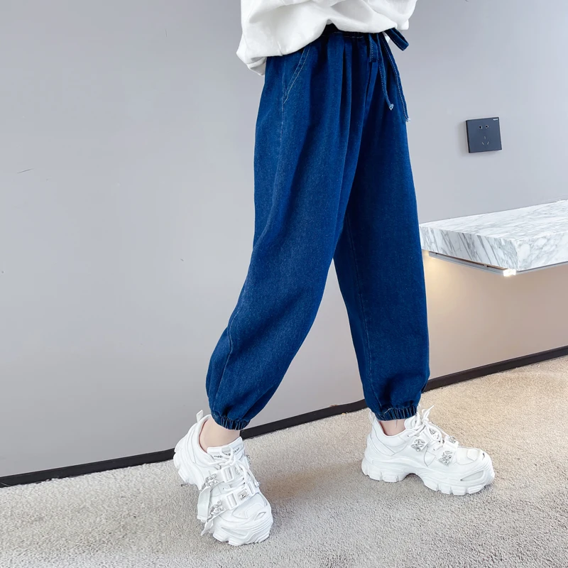 

Autumm & Spring Baby Pants Kids Jeans for Children Casual Clothing for Teens Fashion Denim Trousers 6 8 10 12 14 Years 2021