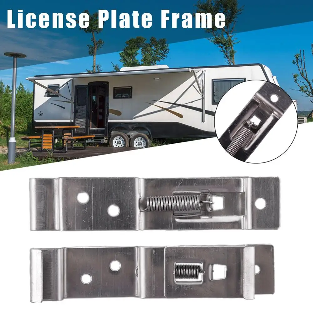 2 шт. Европейский ЕС нержавеющая сталь Автомобильный номерной знак держатель