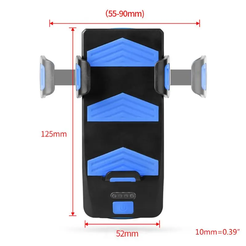 

Bike Front Light Phone Holder Bicycle Bell Power Bank Bike Accessories 4 IN 1 Cycling Lamp Flashlight