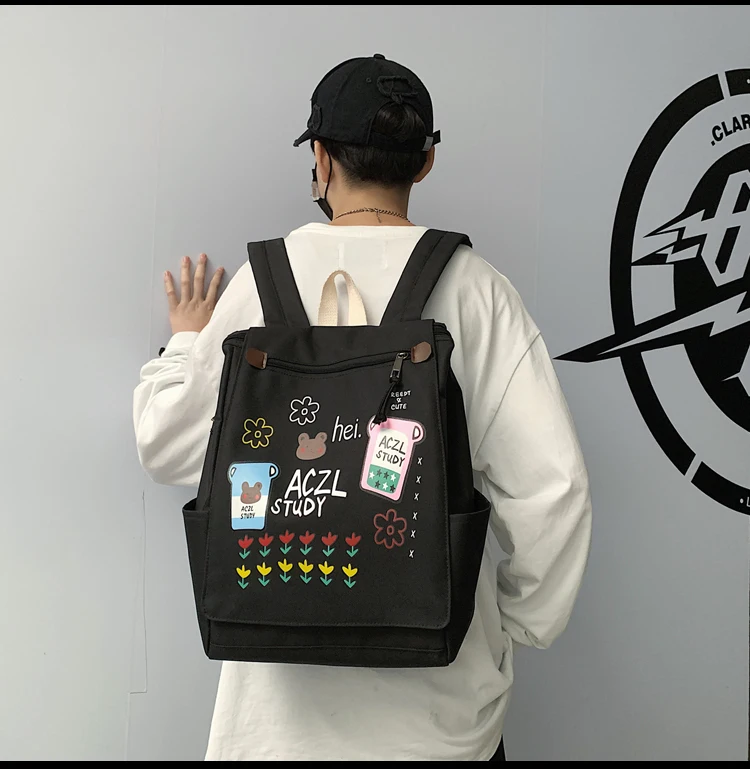 

BB401 2021 new ultra-large capacity fashion personality ins school bag Japanese female college student Korean backpack