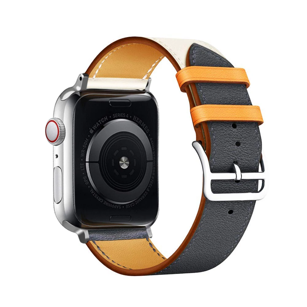 Eastar Высокое качество кожаный ремешок для наручных часов Apple Watch, версии Series4 3, 2, 1, спортивный браслет, 42 мм, 38 мм, ремешок для наручных часов iwatch, 5 полос 40 мм 44 мм