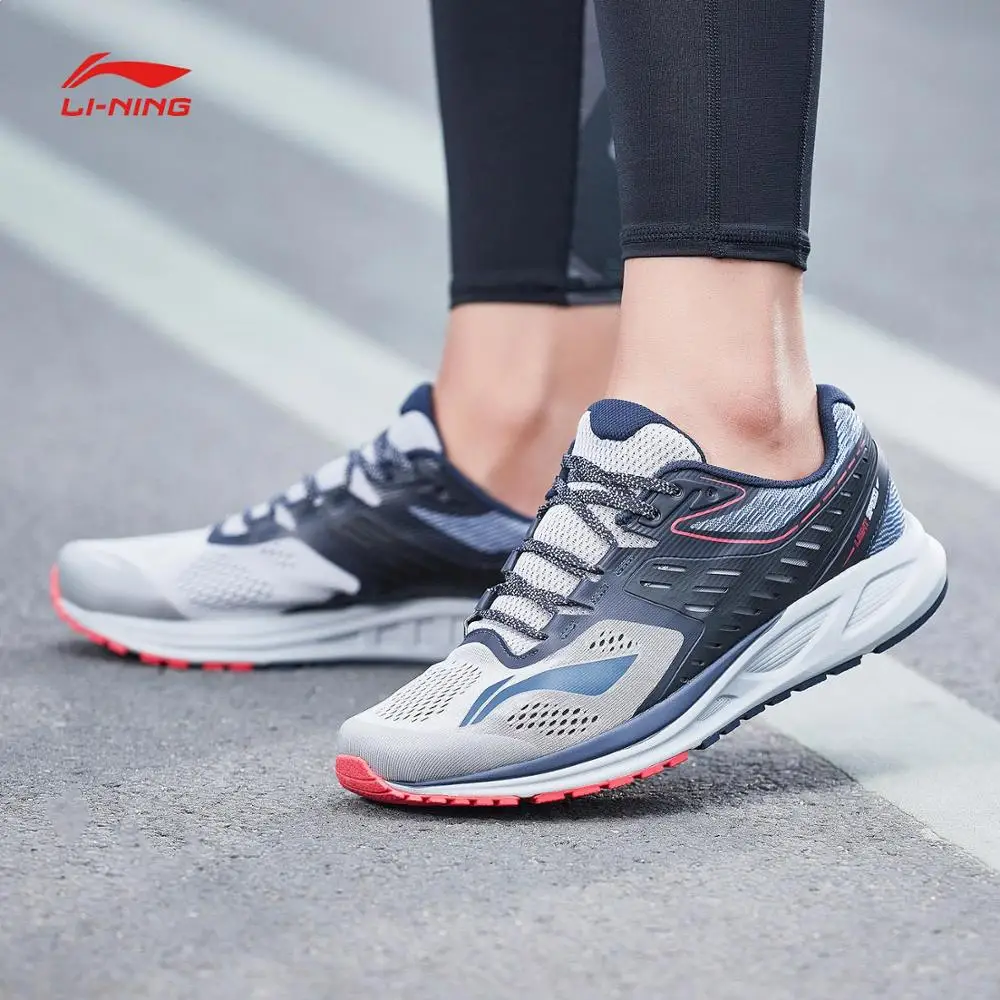 Li Ning мужские кроссовки для пробежки с подушкой спортивные дышащие удобные
