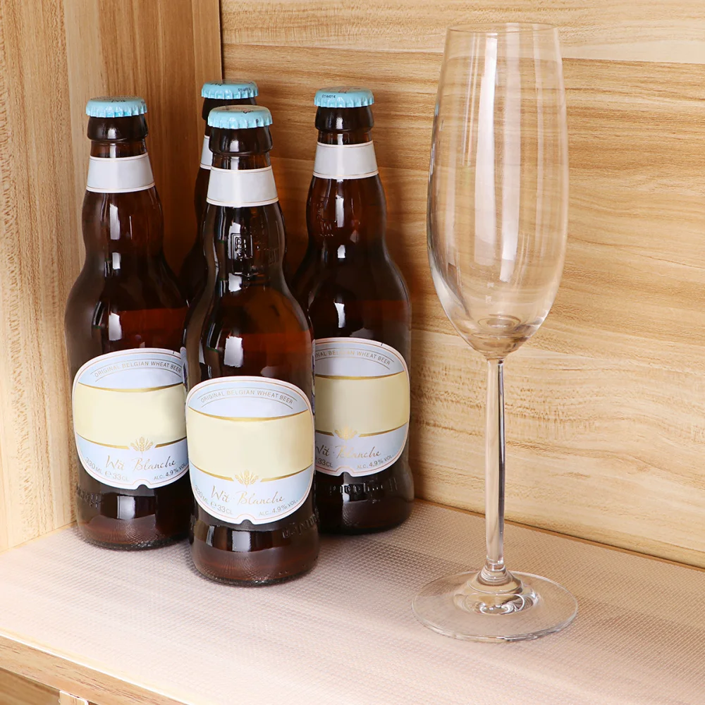 

Hemoton 2 Rolls 450g/m Shelf Drawer Liner EVA Non-Slip Mat Waterproof Refrigerator Pad 150x43cm (Transparent White)