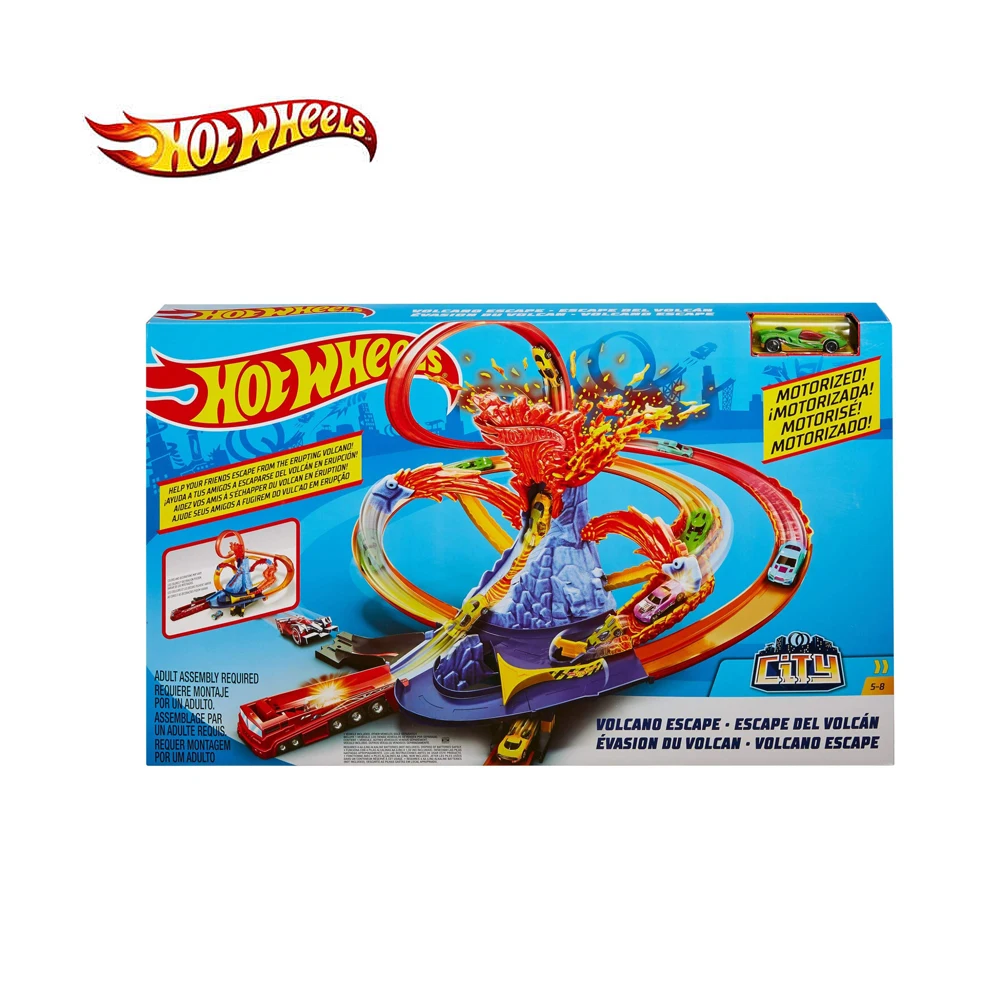 Hot Wheels вулкан тематическая круглая дорожка бег автомобиль трек соединяемый