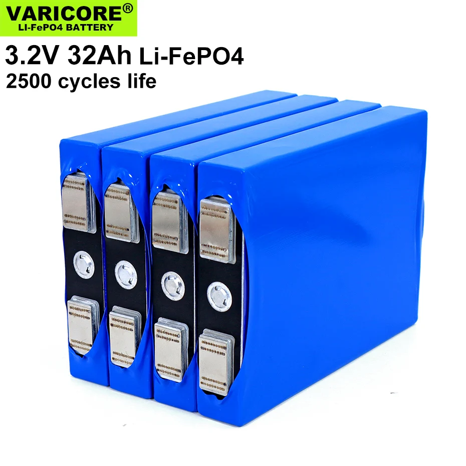

4 шт. VariCore 3,2 V 32Ah батарейный блок LiFePO4 фосфат 32000 мА/ч, 12V 24v для автомобилей и мотоциклов, аккумуляторные батареи для двигателя модификации Ник...