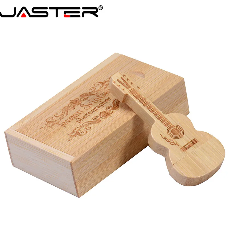 Деревянный флеш накопитель JASTER в форме гитары 4 ГБ 16 32 64 ГБ|USB флэш-накопители| |
