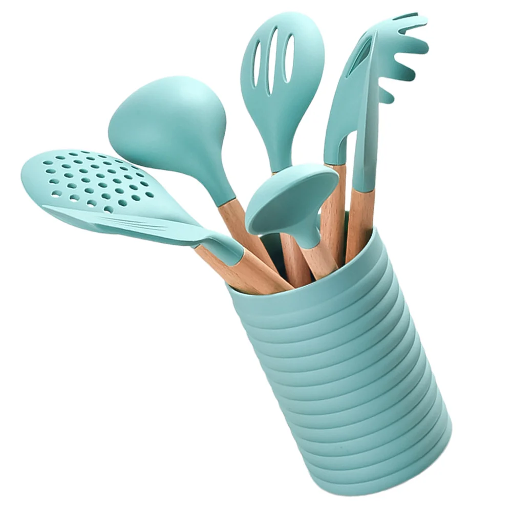 

1 Set 7 Pcs Household Cookware Set Cooking Utensils with A (Cyan)