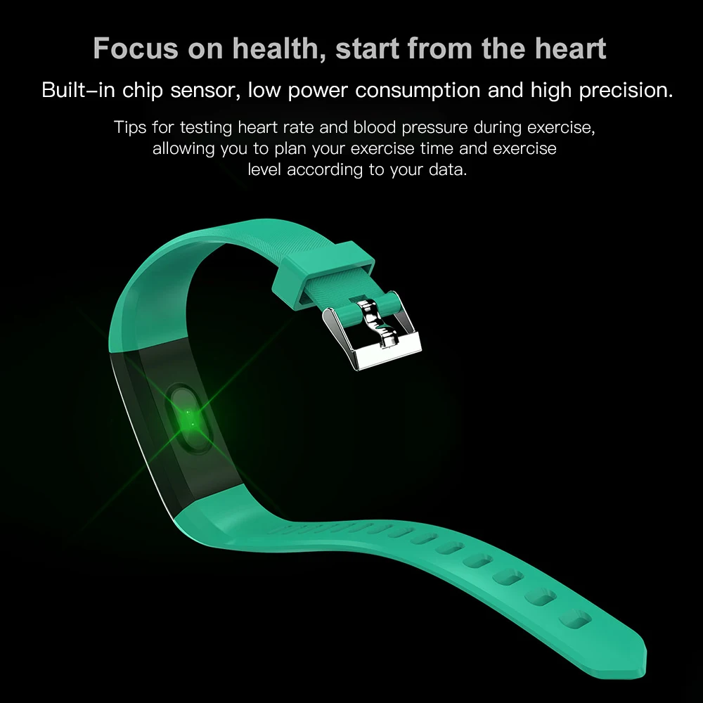 VIKEFON смарт-браслет id115 плюс цветной экран Спорт шагомер часы Smartband фитнес Traker Bluetooth водонепроницаемый смарт-браслет