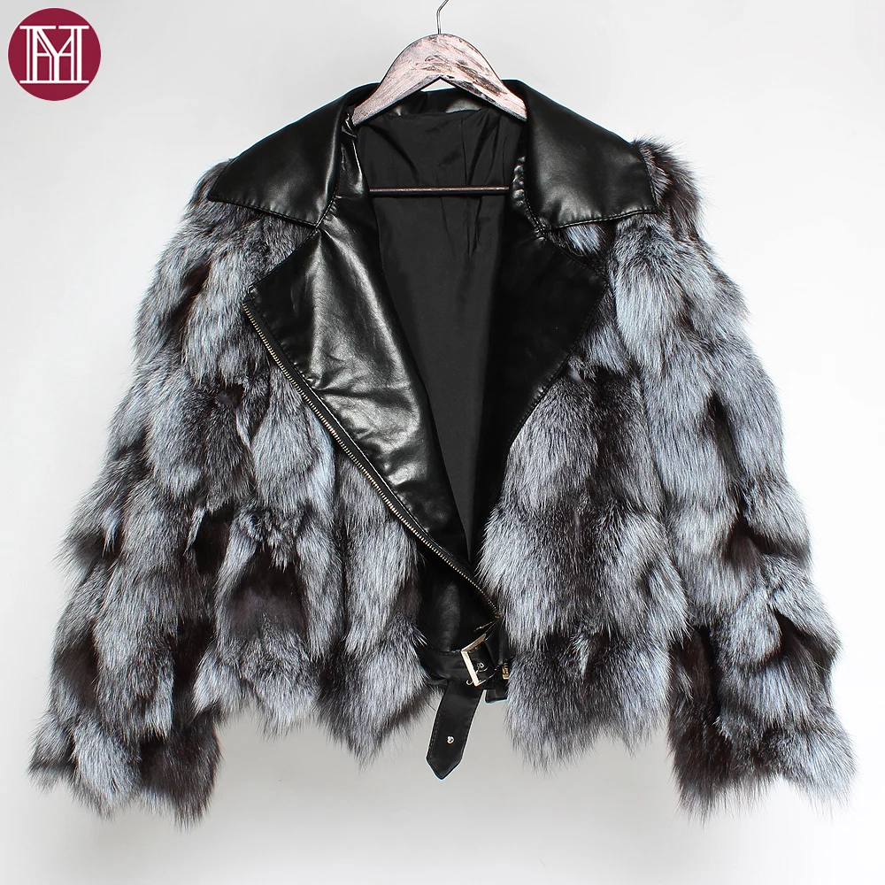 Роскошные российские женские шубы из натурального Меха чернобурки зимнее теплое