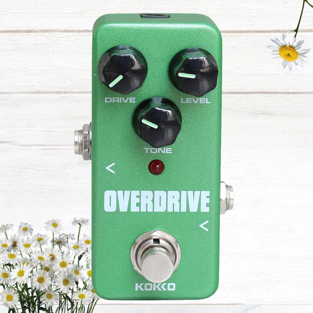 

Vintage Overdrive Guitar Effect Pedal Guitarra Overdrive Booster High-Power Tube Overload Guitar Stompbox (Green)