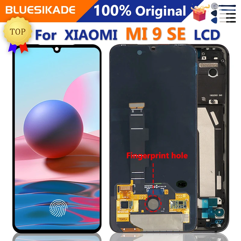 ЖК-дисплей 5 97 &quotдля Xiaomi MI 9SE сенсорный экран с дигитайзером в сборе для MI9 SE