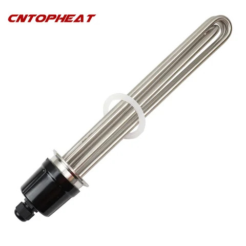 Электрический нагревательный элемент CN TOPHEAT OD64 220/380В 304 нержавеющая сталь 3/3.75/4.5/6/9 кВт
