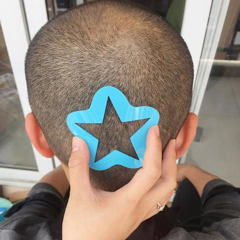 Прическа шаблон для вырезания Волос Стайлинг тату Трафарет DIY Парикмахерская