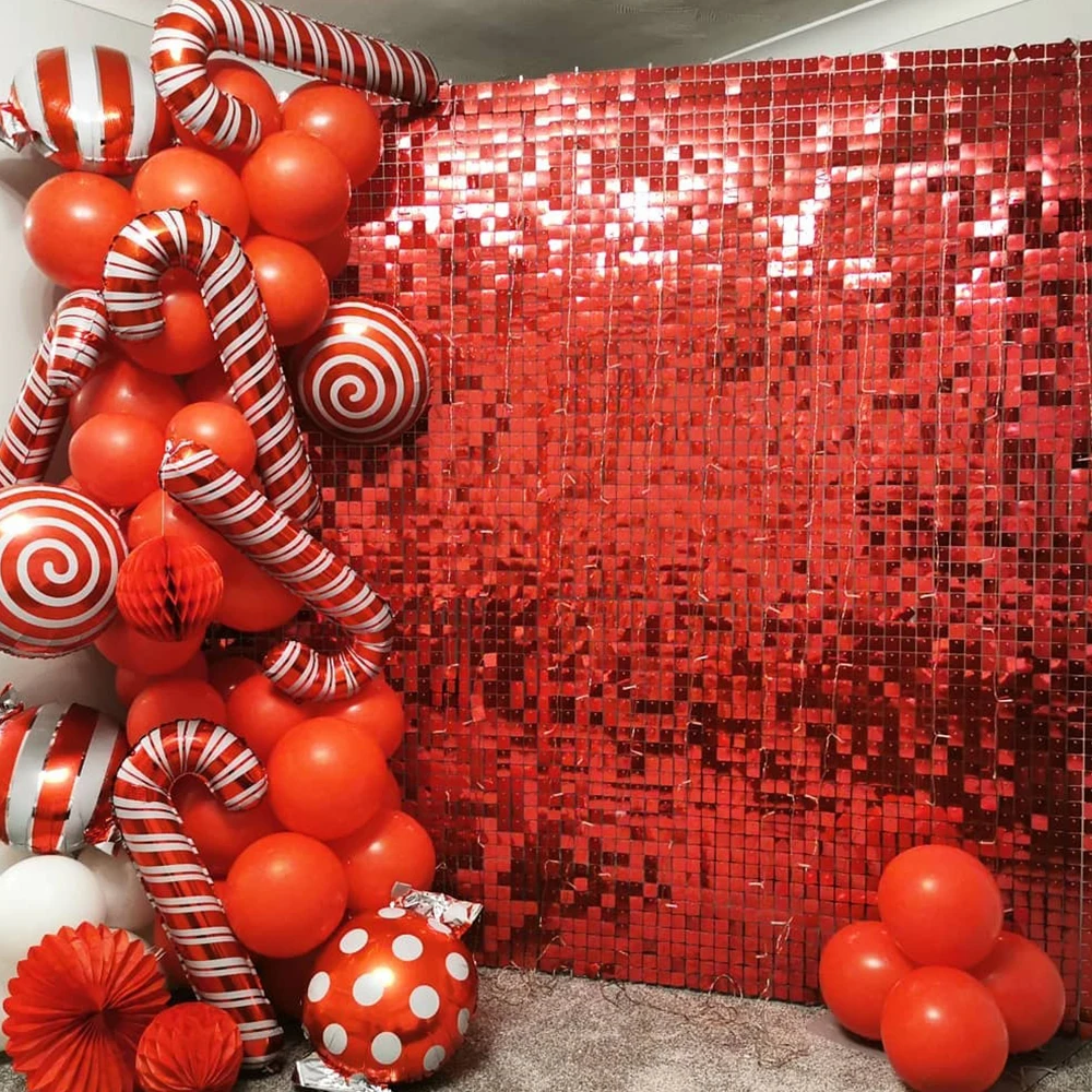 Tablero m&oacute;vil de viento con lentejuelas, decoraci&oacute;n colorida y brillante para fiesta de cumplea&ntilde;os, bar, escenario, publicidad, pared-0