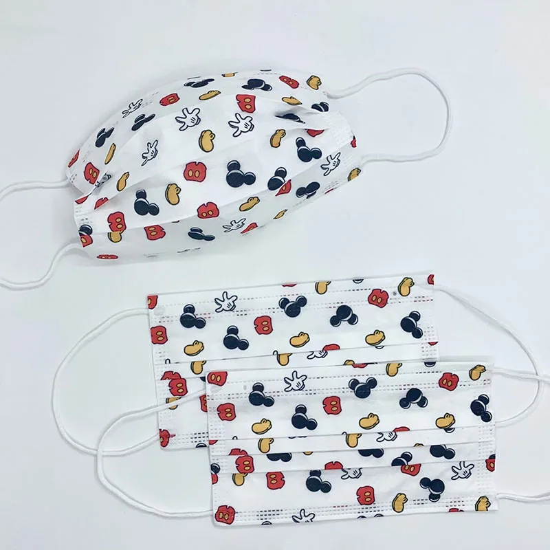 10/50 шт. одноразовые маски для лица с рисунком Микки Мауса|Маски| |