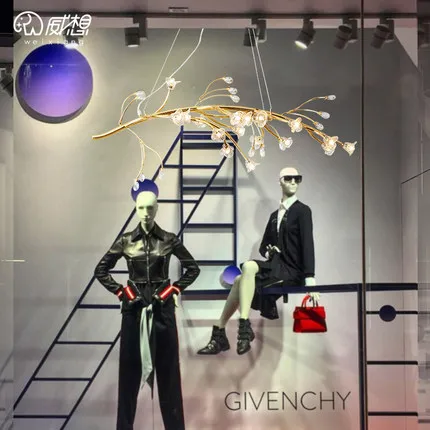 Prezzo Lampade E Lanterne Nordiche Ristorante Soggiorno Vetrina Salone Di Bellezza Illuminazione Creativo Ins Vento Lampadario Ramo Di Cristallo