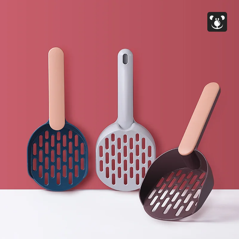 

New Cat Litter Scoop Fashion Color Contrast Instant Filter Cat Shovel Stool Bag Dispenser Original Design Cat Litter Scoop