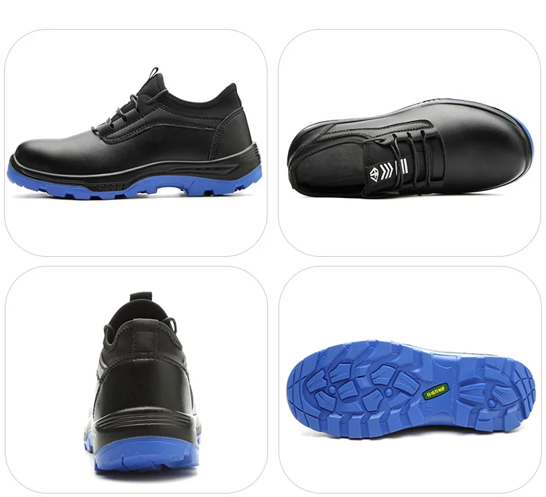 Водонепроницаемая Нескользящая рабочая обувь со стальным носком Мужская