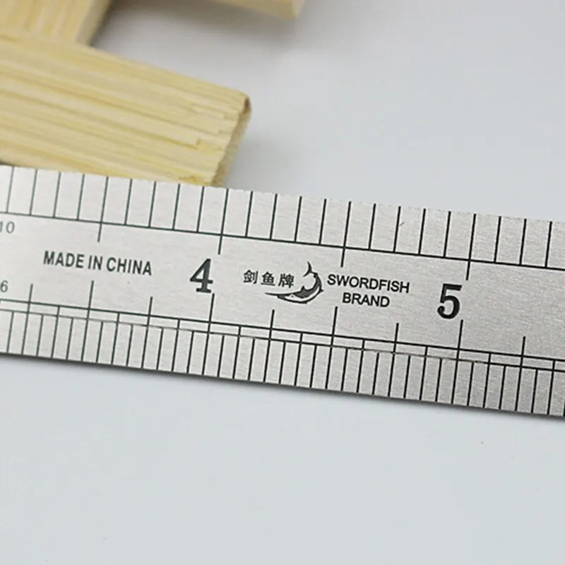 

Stainless Steel 1Pc Metric Straight Ruler Double-sided Scale Metric Ruler Tool Measuring Range Layout15-100 Cm Stationery