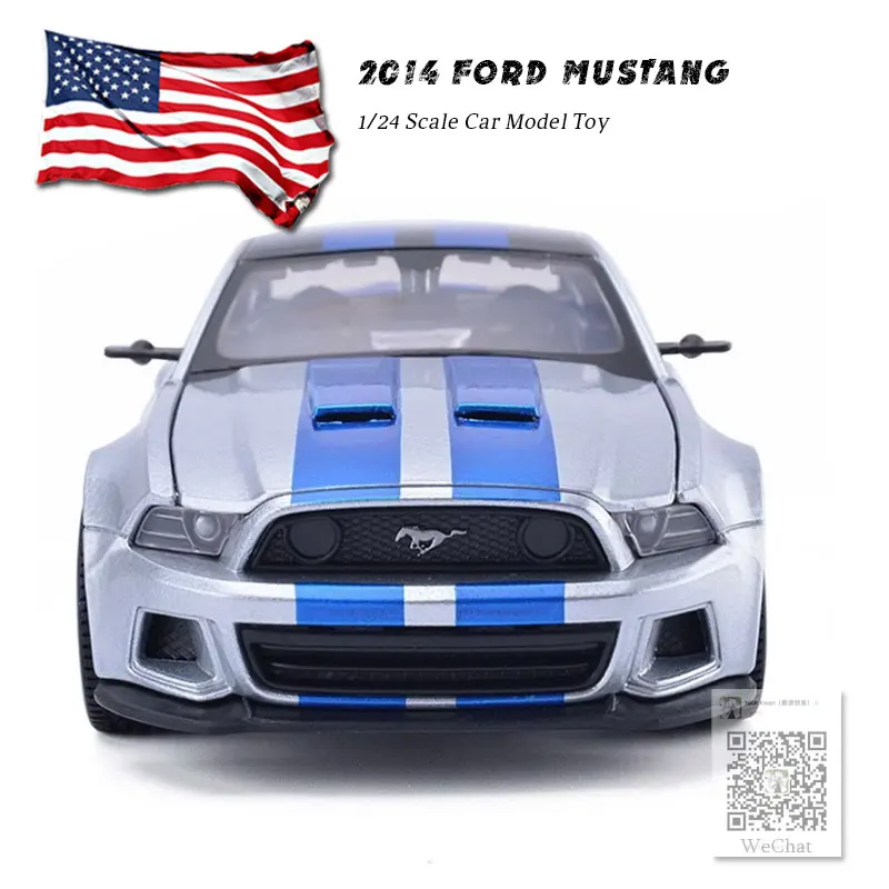 MAISTO 1/24 масштабная модель автомобиля игрушки США 2014 Ford Mustang Street Racer литая под