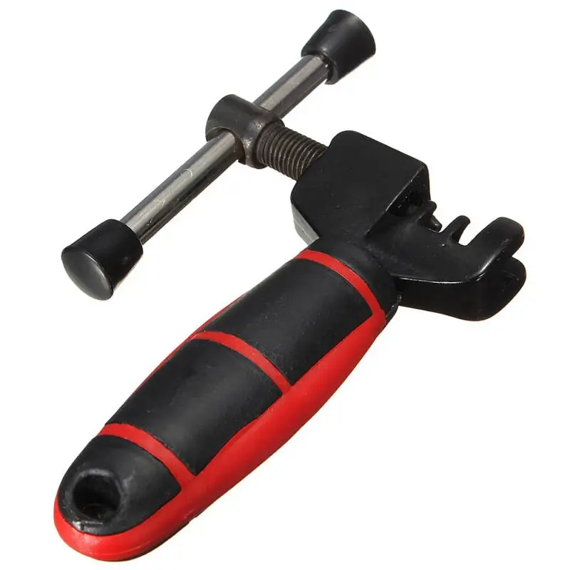 

Bicycle Chains Breaker Rivet Pin Link Remover Tool Steel Chain Breaker Splitter Cutter Repair Tool Black+Red for Mountain Bike