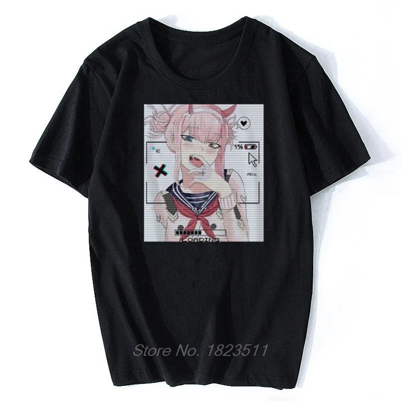 

Harajuku Man's Darling In The Franxx T-shirt Zero Two Funny Tshirt Short Sleeves Anime Manga T Shirt Streetwear Hip Hop Tees Top