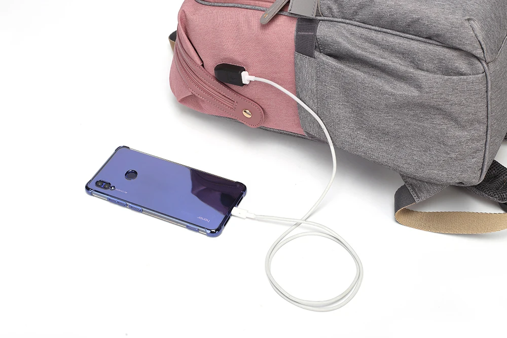 Новая сумка для подгузников с usb-портом, теплые детские сумки для мам, рюкзак для мам, органайзер для коляски, водонепроницаемый подгузник, сумка