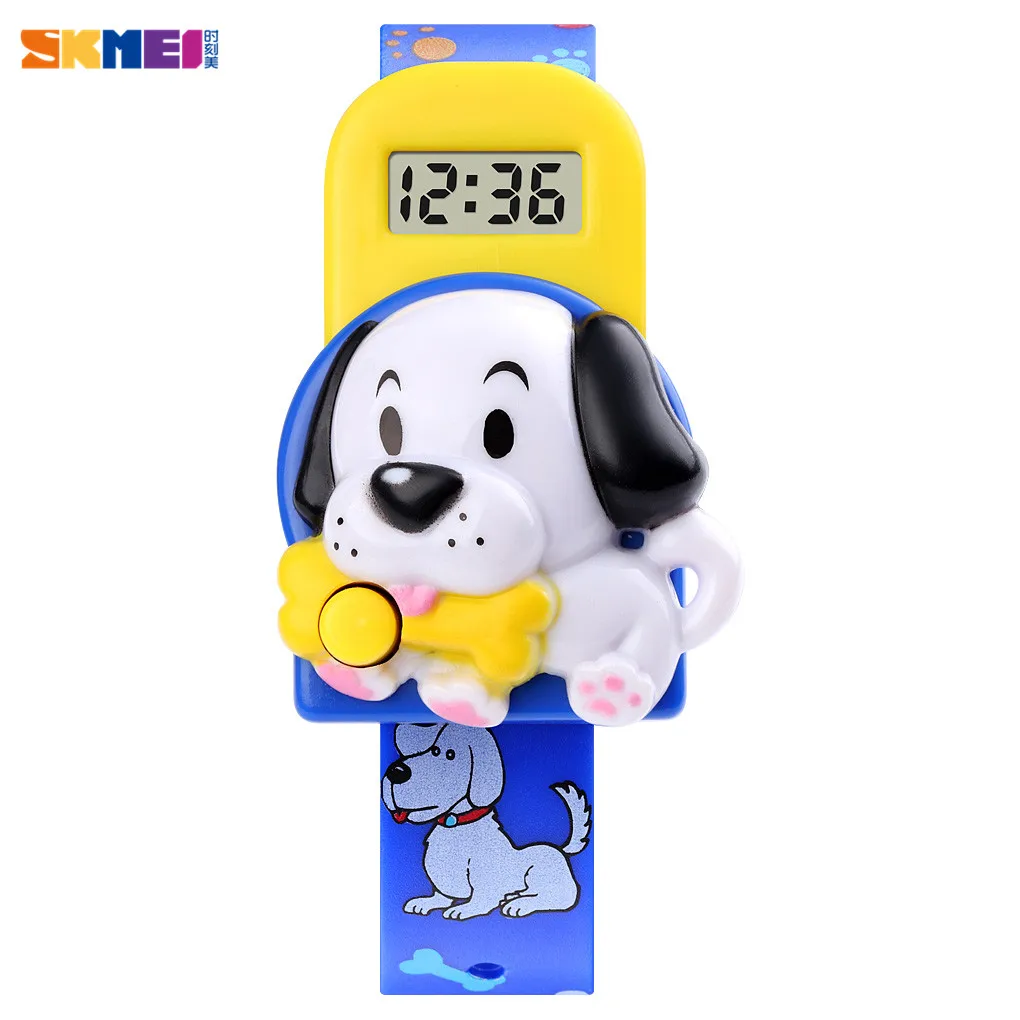 

SKMEI 1754 Cute 3D Cartoon Dog Digital Children Wrist Watch Date Time Clock 5bar Waterproof Kids Sport Watches For Boys Girls