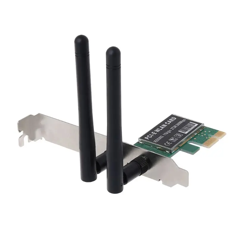 

PCI-E 300Mbps Wireless Network Card PCI Express WIFI WLAN Card Adapter with Antennas for PC Computer Accessories 83XB