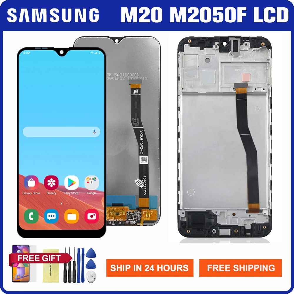 6 3 ''оригинальный экран для SAMSUNG Galaxy M20 2019 ЖК дисплей сенсорный дигитайзер в