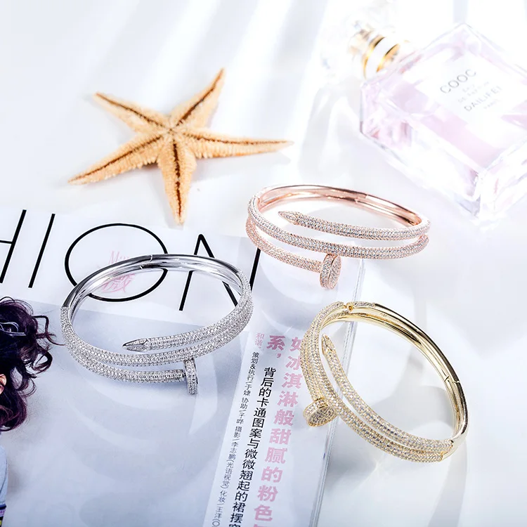 Роскошные брендовые ювелирные изделия из серебра 925 пробы двойной круг браслет