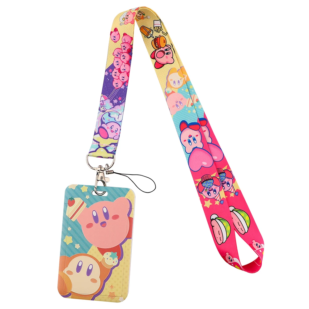 

Flyingbee X2482 Japanese Anime Pink Elves ID Card Holder Bus Card Holder Staff Card Lanyard For Keys Phone DIY Hang Rope