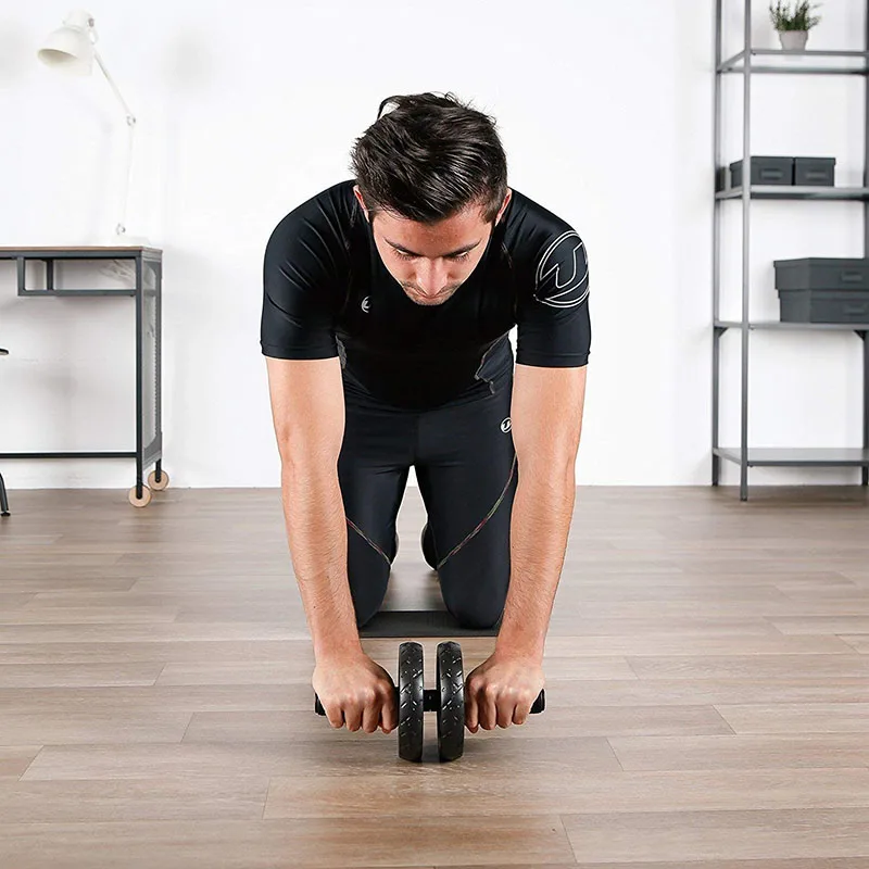 

Ab Roller Wheel Abdominal Core Strength Training Fitness Gym Home Office Exercise Workout Body Building Equipment Men Women