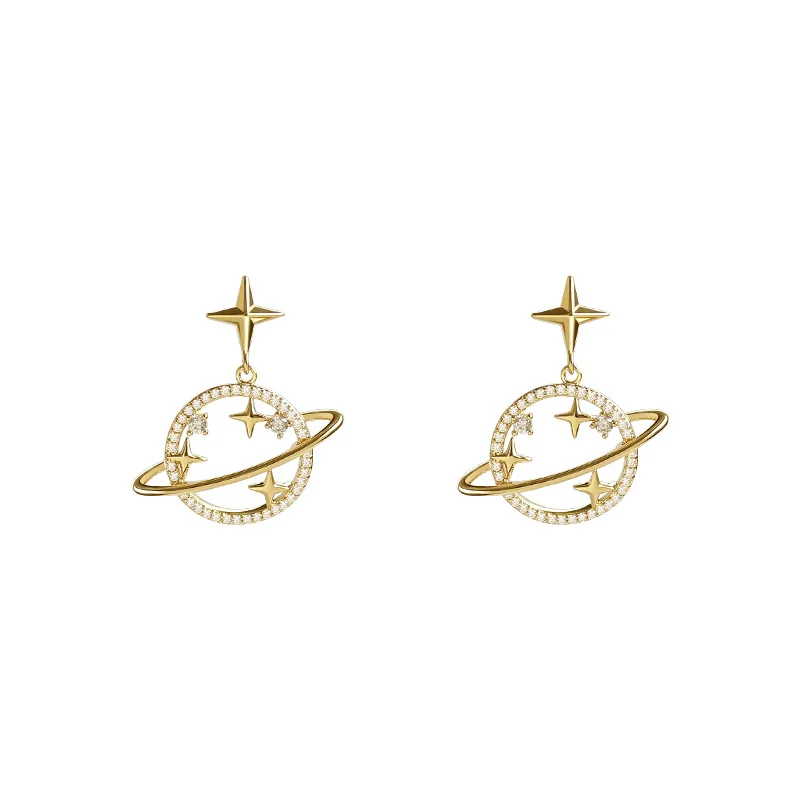 

Trendy Crystal Star Dangle Earrings Women Sweet Simple Universal Earrings Bohemian Fashion Earrings for Women Crystal Jewelry