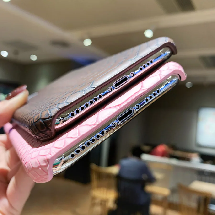 Для iPhone 11 Pro Max SE 2020 чехол Роскошный Змеиный кожаный жесткий с узором для 6 6s 7 8 Plus X XR