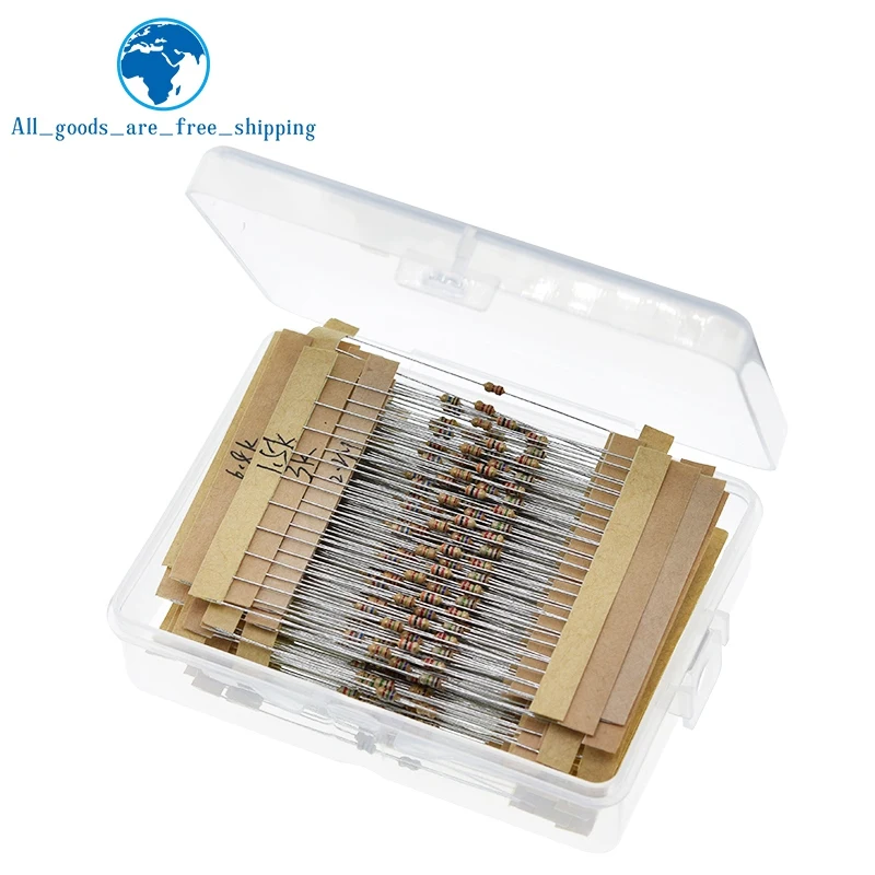 1/8W 5% 640pcs 64 Values 1R - 10MR 0.125W Carbon Film Resistor Assorted Kit Set | Электронные компоненты и