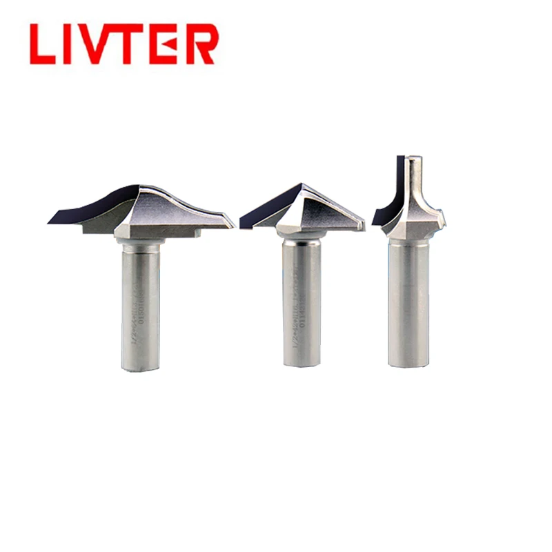 

LIVTER free shipping woodworking milling cutter / door frame trimming shaper cutter / cnc diamond router bits for wood 3pcs
