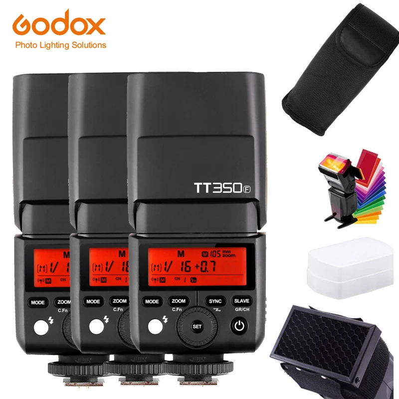 Беспроводная вспышка Godox TT350F Mini Speedlite для Fujifilm беспроводная система с триггером и