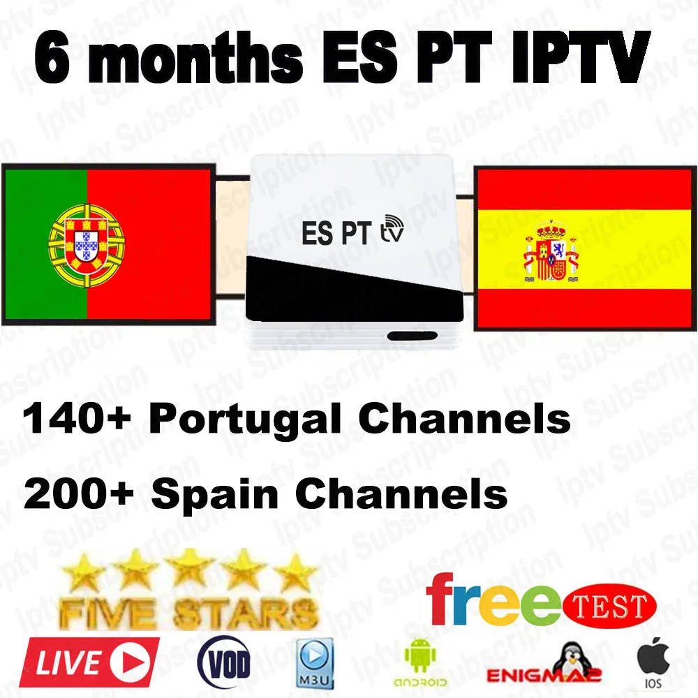 Черный 1 год Европа IP tv подписка Франция Великобритания Немецкий Италия Французский Испания Португалия для Smart tv IP tv M3U подписка Enigma2 Android - Цвет: Черный