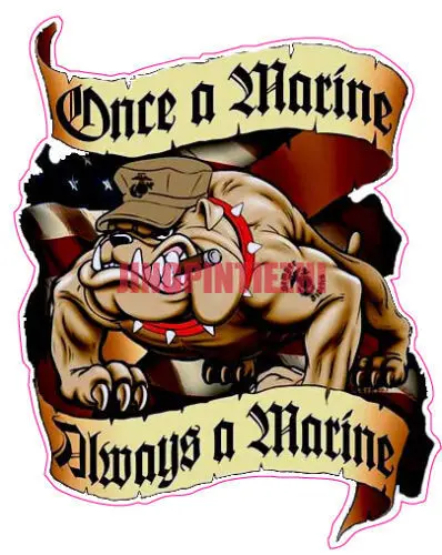 

Personality Car Sticker Once Marine Always A Marine Decal Vinyl Decal Vinyl Stickers Car Decal Decoration Laptop