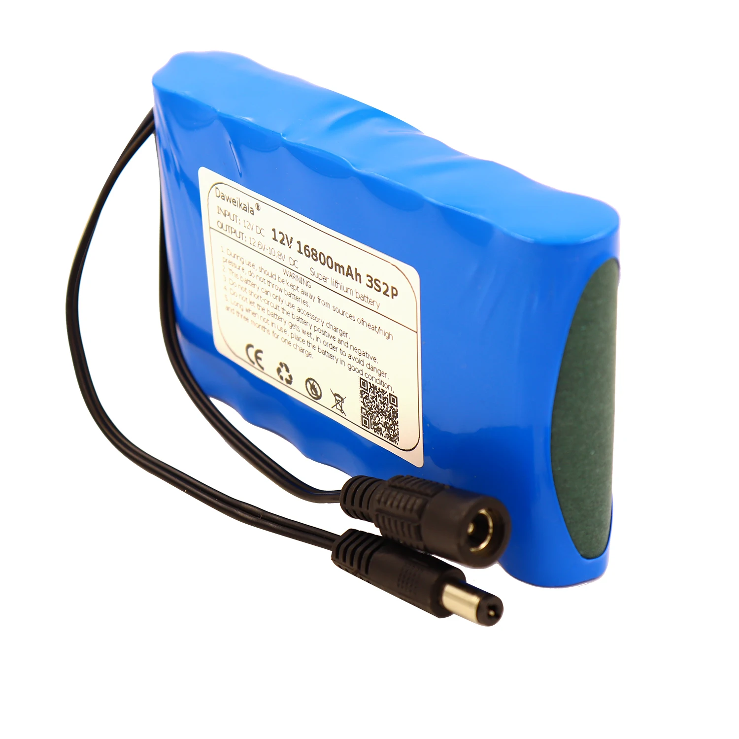 12V 18650 Аккумуляторная батарея 16800mAh Перезаряжаемые батареи 12.6V ПКБ защитная плата литиевой батареи +12.6В Зарядное устройство 1А на.