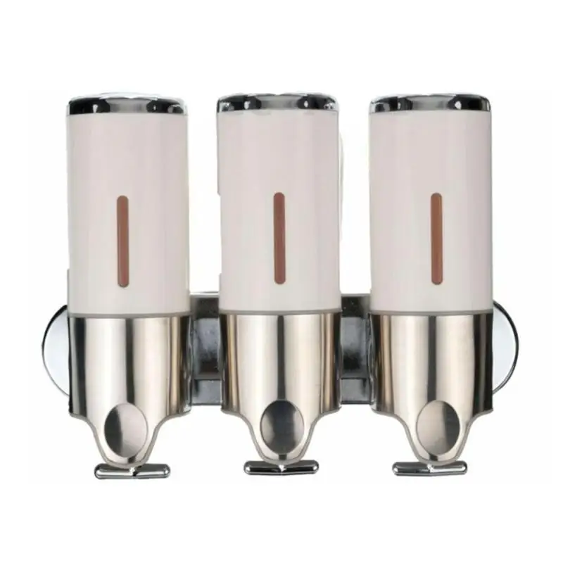 

3x 500mL Wall Mounted Bathroom Shower Body Lotion Shampoo Liquid Soap Dispenser