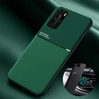 Роскошный кожаный чехол для Huawei P40 Lite P30 Pro P20 Lite Mate 30 Pro Mate 20 Lite Mate 10, автомобильный Магнитный чехол для P30 Lite, чехол
