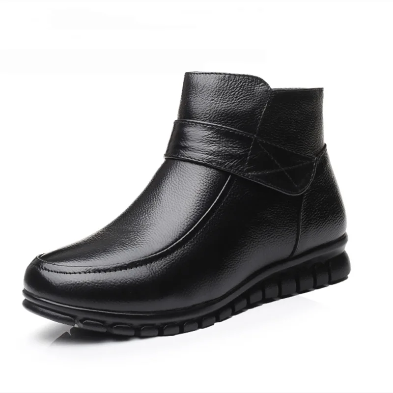 

brand boots women shoes winter ankle boots Warm comfortable wedges mom snow boots shoes woman boots