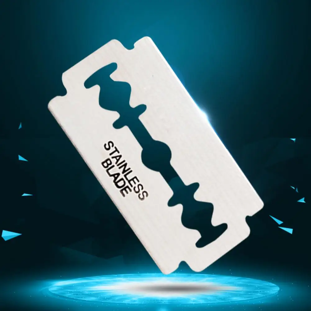 Бритвенные Лезвия для мужчин Безопасные лезвия из нержавеющей стали 10 шт.