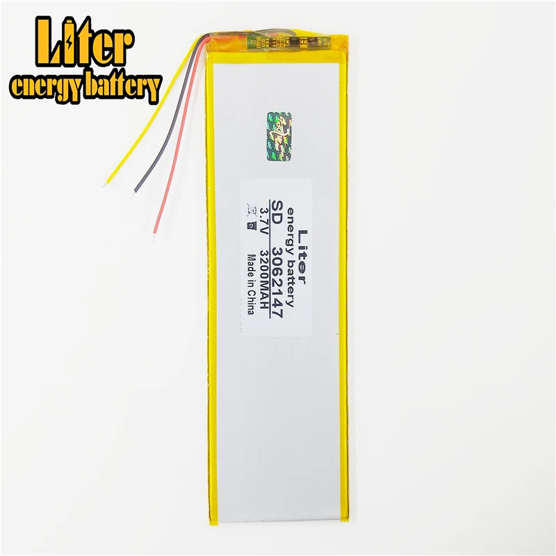 

3 line The tablet battery 3062147 3.7V 3200mAH 3060145 Polymer lithium ion / Li-ion battery for tablet pc,